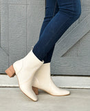 The Geraldine Ankle Bootie - Beige